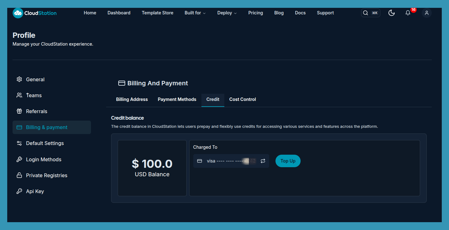 Credit Balance