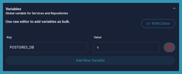 Managing Variables