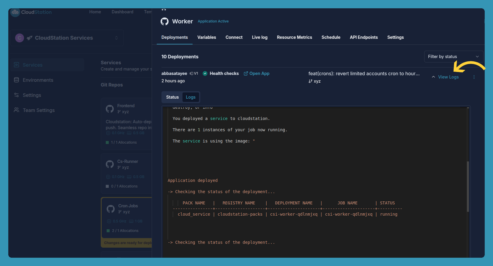 Deployment Logs