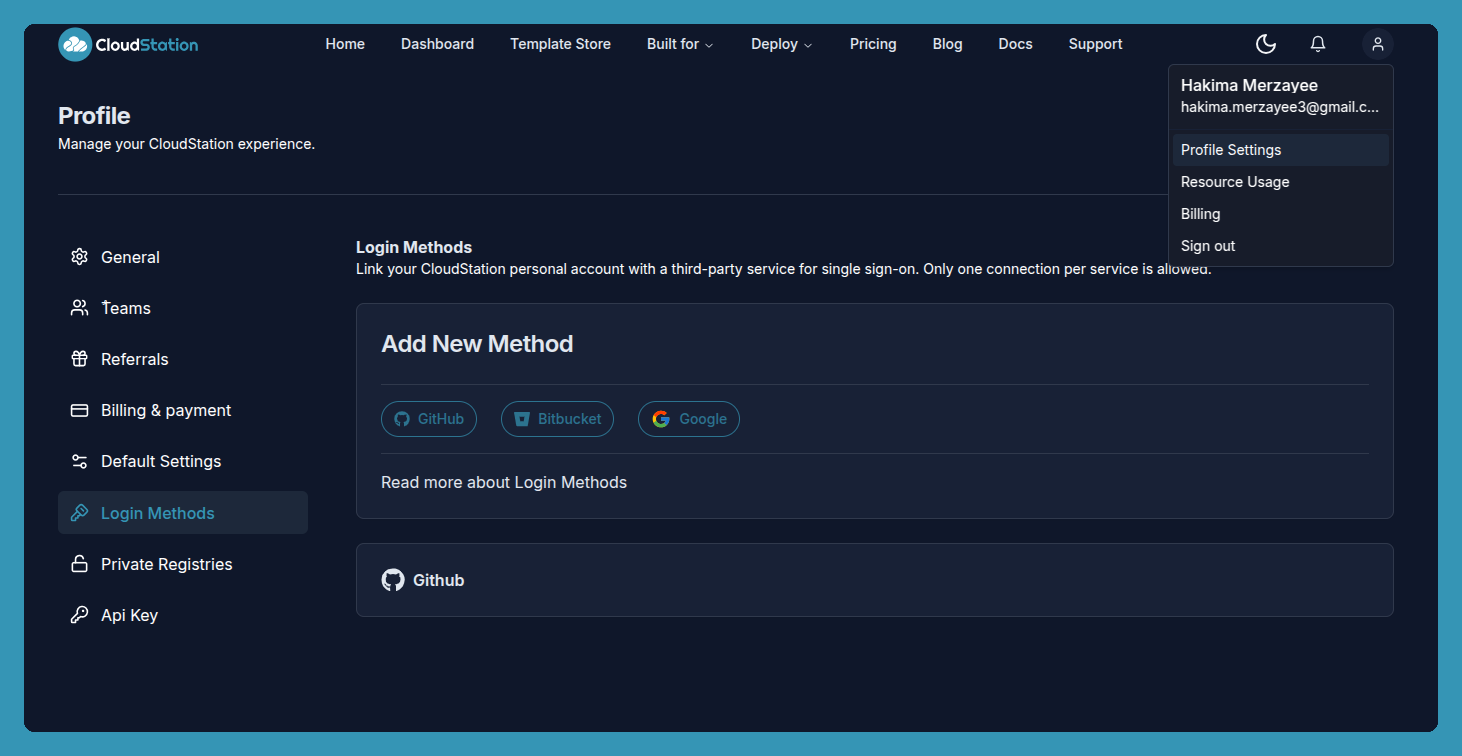 Login Methods