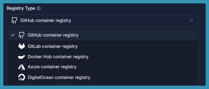 Private Registry Types